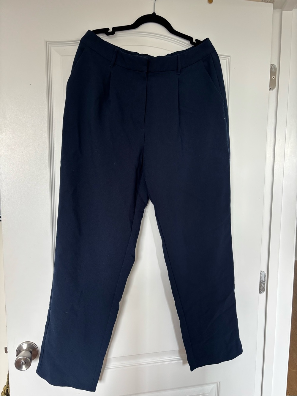 Old Navy Navy Straight-Leg Trousers